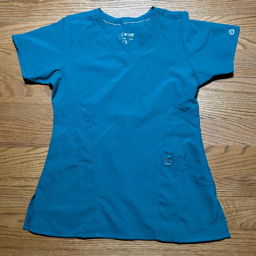 WonderWink Women's Hunter Green Scrub Top Size XS
